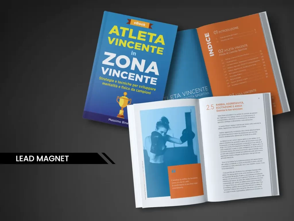 Lead Magnet - Sito web per vendita Integratori Sportivi