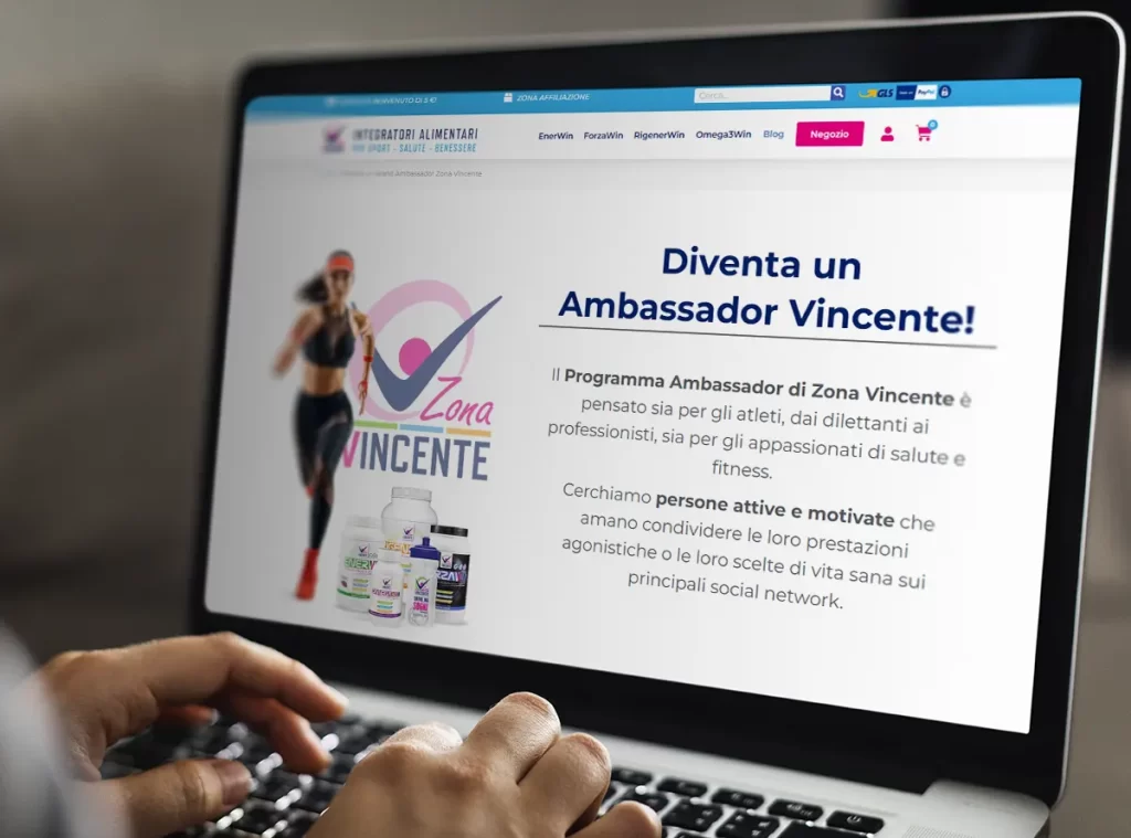 Sito web per vendita Integratori Sportivi